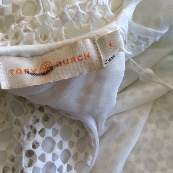 Tory Burch 'Crescent' Guipure Lace Blouse 4 - Picture 5 of 5